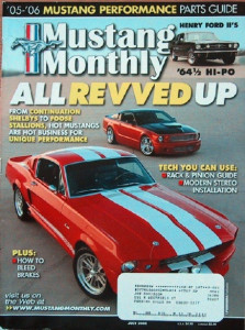 MUSTANG MONTHLY 2006 JULY - K-CODE, GT-H, RARE SCJ